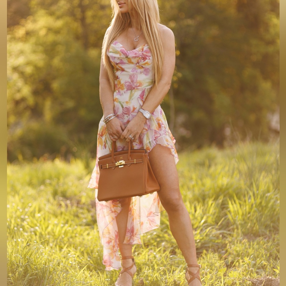 Floral High Low Dress